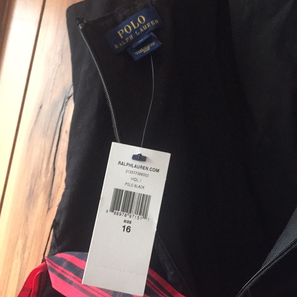 Polo Ralph Lauren black tartan tie dress - Picture 6 of 7